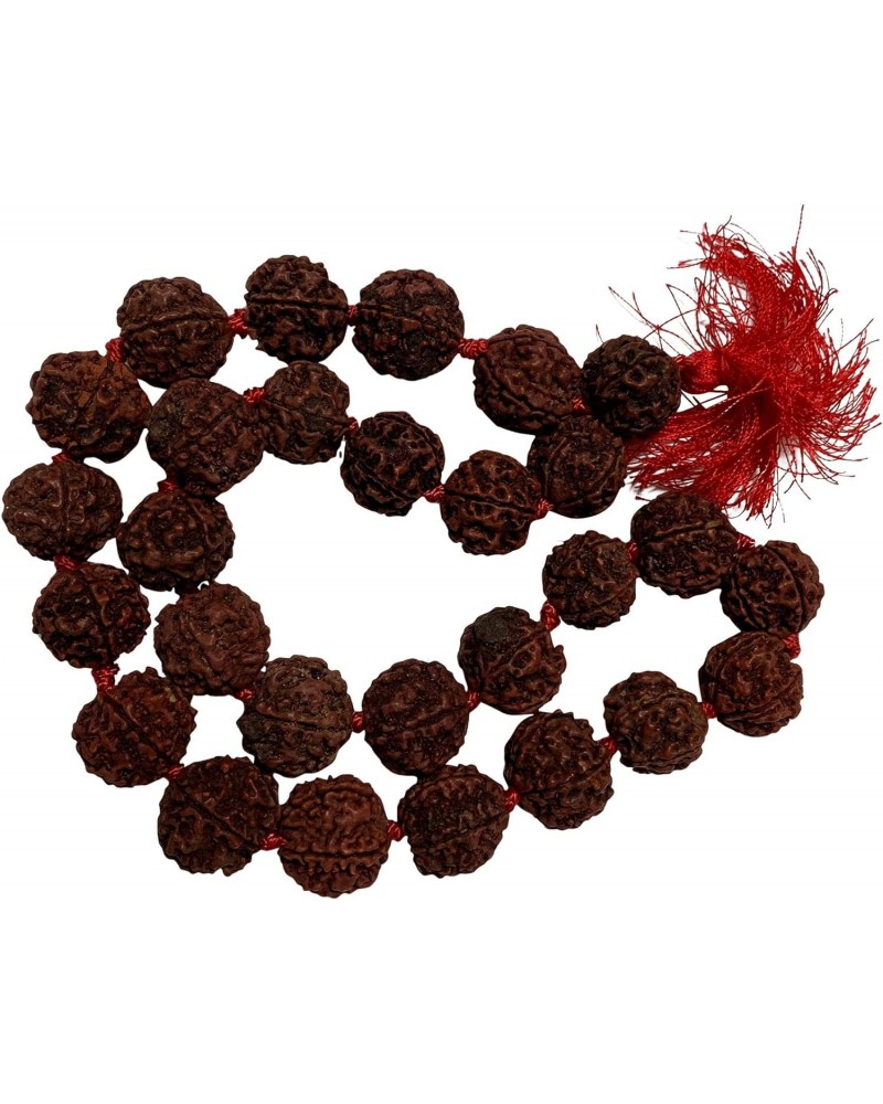 Large 16mm 27 Rudraksha Shiva 5-Face Beads Prayer Japa Mala Knotted Rosary $14.68 Necklaces