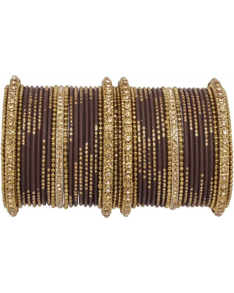 SANARA Indian Bollywood Unique Designer Bollywood Bangle set With Exclusive Kada made 42 pcs bangles Brown 2.4 Inches $18.56 ...