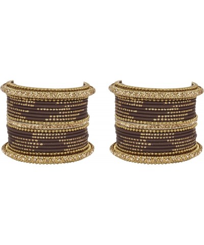 SANARA Indian Bollywood Unique Designer Bollywood Bangle set With Exclusive Kada made 42 pcs bangles Brown 2.4 Inches $18.56 ...