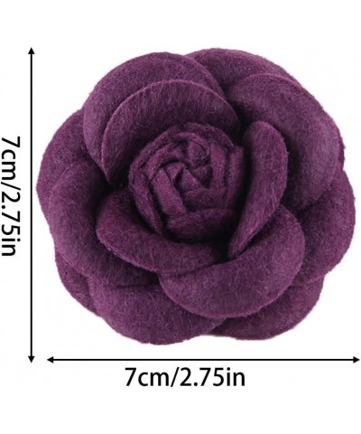 Camellia Brooch Camellia Corsage Fabric Flower Hair Clip Artificial Flower Brooches Lapel Pin for Hat Bag Dress Suit Colorful...