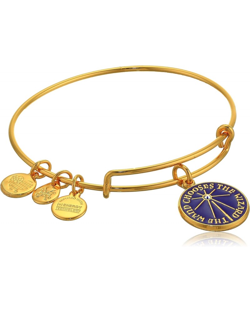 Replenishment 19 Women's Harry Potter, The Wand Chooses Wizard Charm Bangle, Shiny Gold $19.60 Bracelets