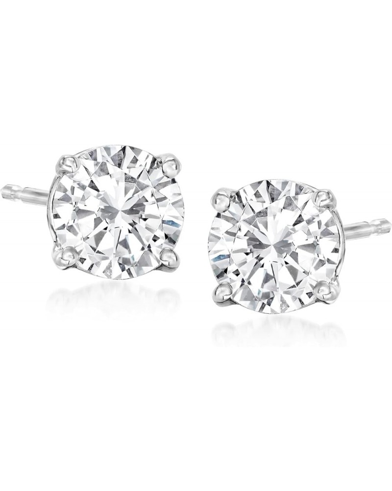 Platinum Round Diamond Stud Earrings I-J Color / I2-I3 Clarity 1.50 ct. t.w. Diamond Stud $264.25 Earrings