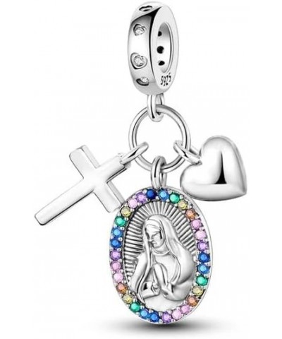 Multi Color Charms Fit Bracelets 925 Silver Colorful Zircon Rainbow Bead Love Heart Clip Charm Jewelry SSS-1401 SEC661 $9.66 ...