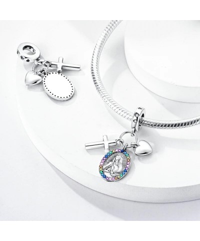 Multi Color Charms Fit Bracelets 925 Silver Colorful Zircon Rainbow Bead Love Heart Clip Charm Jewelry SSS-1401 SEC661 $9.66 ...