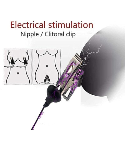 Electric Shock Nipple Clip Chain - Nipple Clamps Adjustable Current Level Electric Nipple Clamps, Nipple Jewelry Non Piercing...