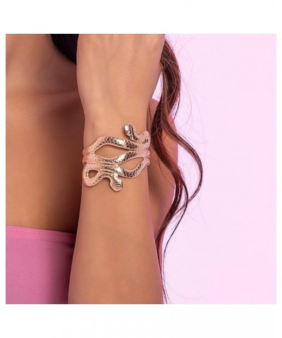 Snake Cuff Bracelet for Women Egyptian Adjustable Snake Bracelet Gold Silver Open Snake Bracelet Halloween Jewelry Gifts for ...