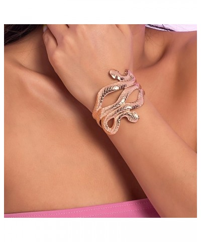 Snake Cuff Bracelet for Women Egyptian Adjustable Snake Bracelet Gold Silver Open Snake Bracelet Halloween Jewelry Gifts for ...