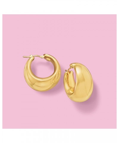 Italian 18kt Gold Over Sterling Hoop Earrings $39.48 Earrings