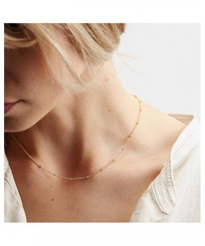 Ninejuize 14K Gold Plated Necklace for Women Initial Necklaces A-Z Letter Necklace Rhinestone Layering Necklaces K $6.95 Neck...