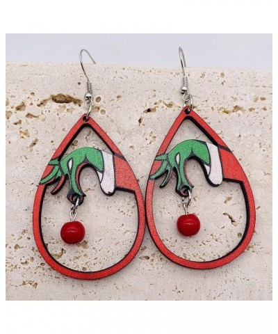 Christmas Earrings for Women, Cute Grinch Earrings Stud Teardrop Dangle Earrings Xmas Earring Christmas Jewelry Gift Sets for...