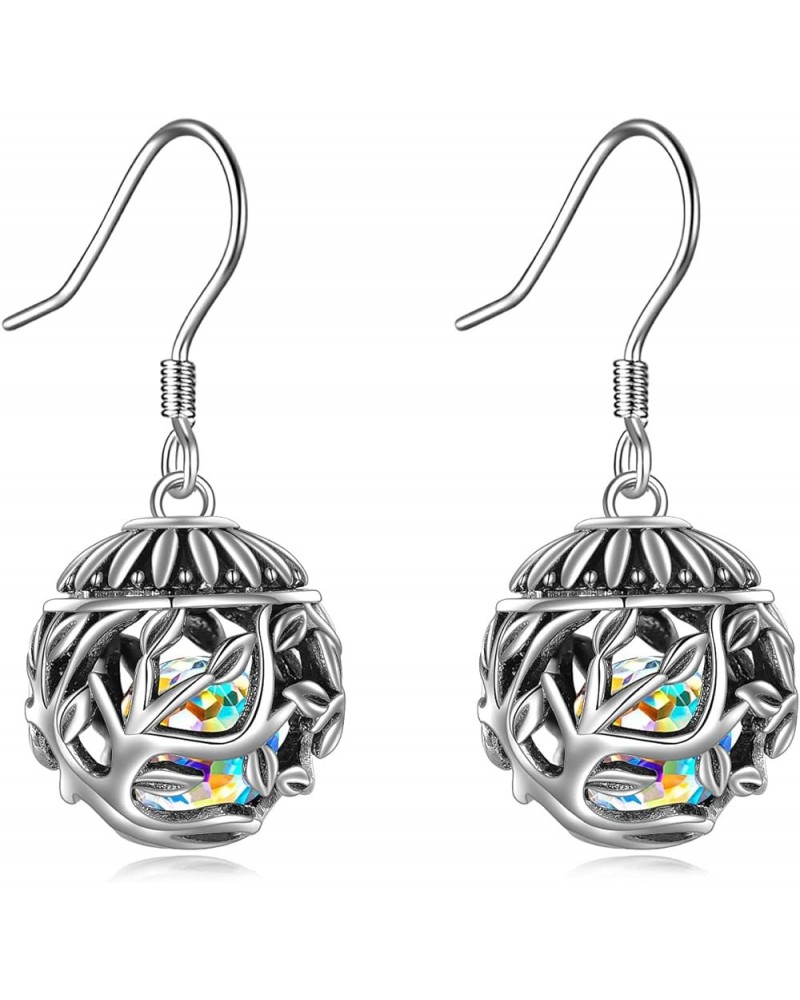 Abalone Shell/Moonstone/Opal Dangle Drop Earrings for Women 925 Sterling Silver Beach Ocean Jewelry Gift Tree Of Life $14.70 ...