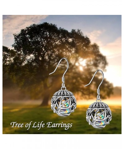 Abalone Shell/Moonstone/Opal Dangle Drop Earrings for Women 925 Sterling Silver Beach Ocean Jewelry Gift Tree Of Life $14.70 ...