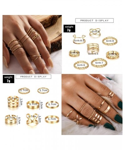 65PCS Bohemian Knuckle Ring Midi Ring Set Hollow Silver Gold Vintage Stackable Rings Fashion Finger Knuckle Midi Rings for Wo...