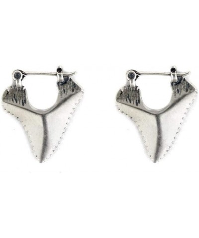 925 Sterling Silver Earrings Women's Vintage Accessories Large Version of Exaggerated Zigzag Shark Teeth Studs Personality Fa...