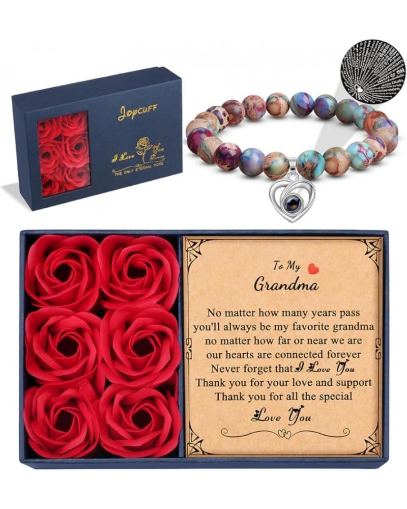 ??? ????????? ? ???? ??? ???????? Romantic Gifts Eternal Rose Gift Box for Daughter Granddaughter Girlfriend Sister Anniversa...