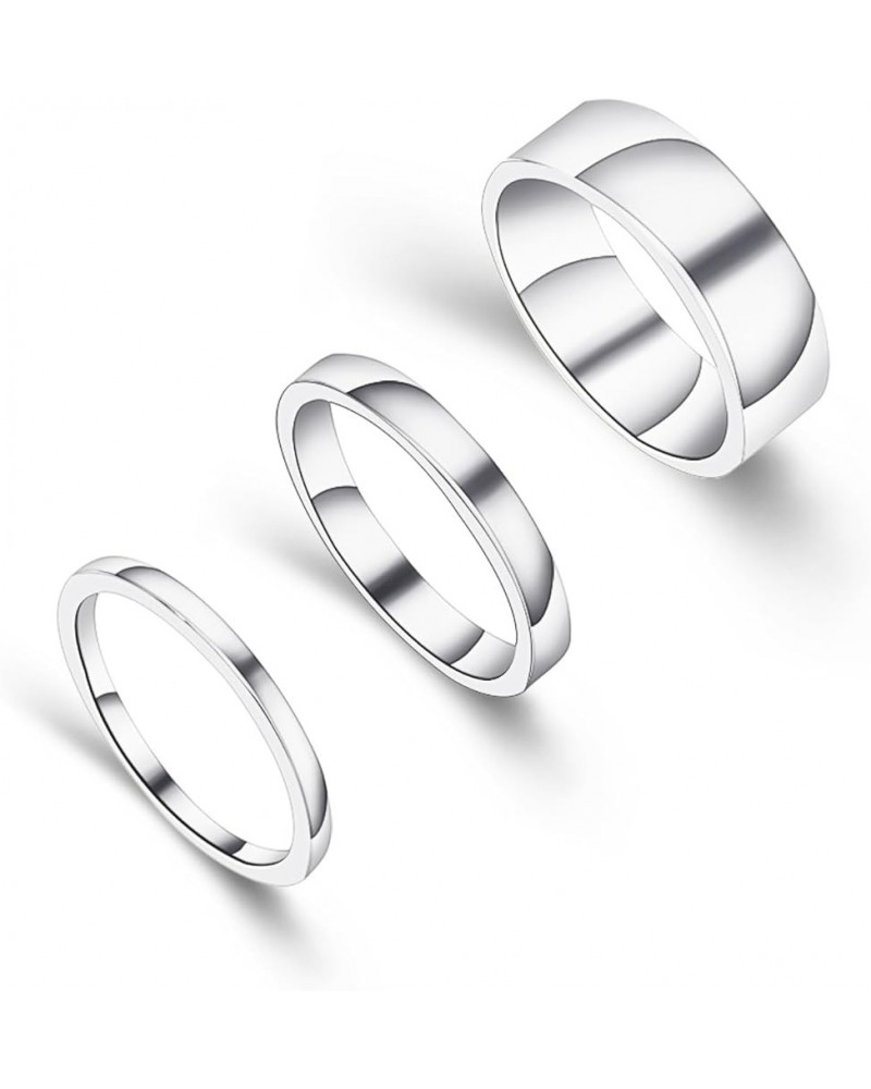 Elegant Gold Rings for Women Gril,Set of 3 Stackable,Rings,18K Gold Plating 9 Silver $7.79 Rings