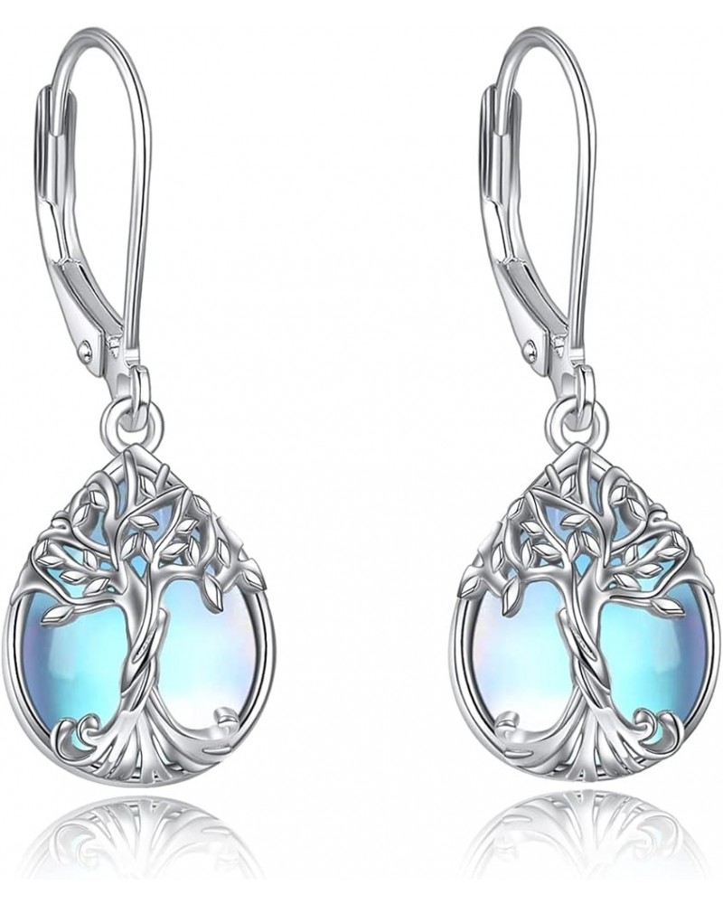 925 Sterling Silver Earring Dangle Hypoallergenic Earring for Women Girls Tree Leverback $18.89 Earrings