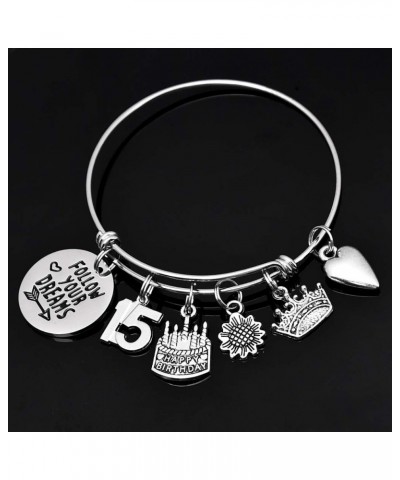 Birthday Gifts for Women Girls Bracelet - Expandable Charm Bracelets 10th 20th 30th 40th 50th 60th 70th 80th 90th Birthday Gi...