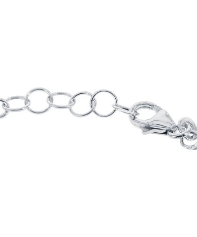 Sterling Silver 6.5" + 1" Extension Tree of Life Circle Link Bracelet $18.86 Bracelets