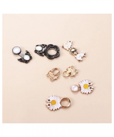 Anti-Exposure Brooch Gift Summer Trendy Tightening Waistband Pin Sweet Diasy Metal Rabbit Geometry Jewelry Jeans Accessories(...