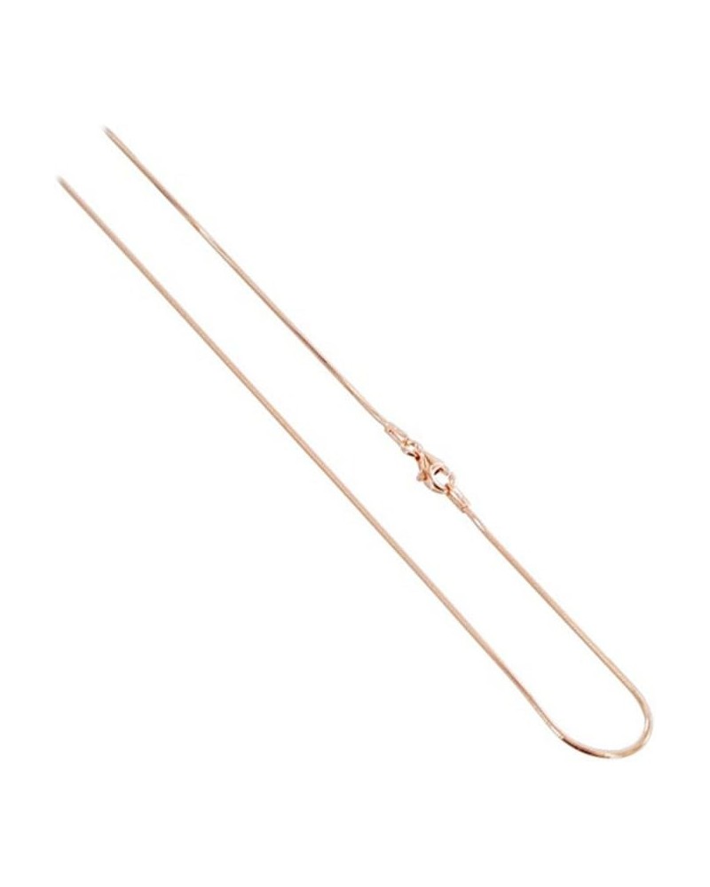 14k Rose Gold over Italian Sterling Silver 1mm Snake Chain Diamond-Cut Vermeil Necklace 14 Inch (Girl's Choker Length) $15.04...