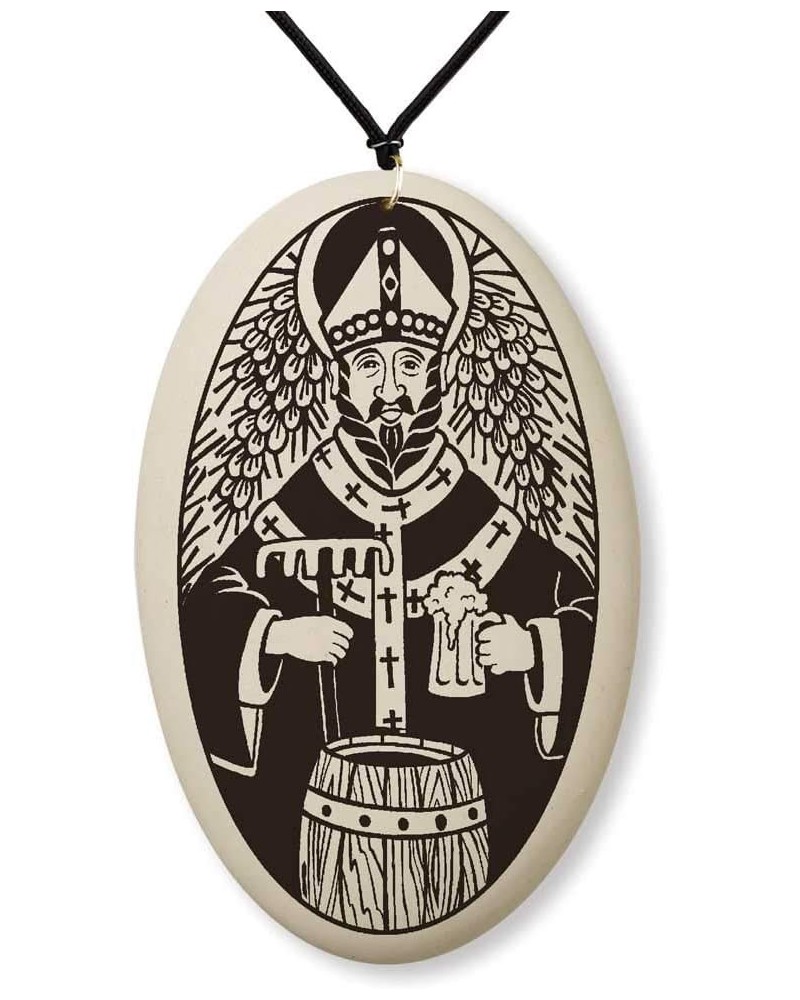 Saint Arnold Medal on Braided Cord | Patron of Beer and Brewers $12.96 Necklaces