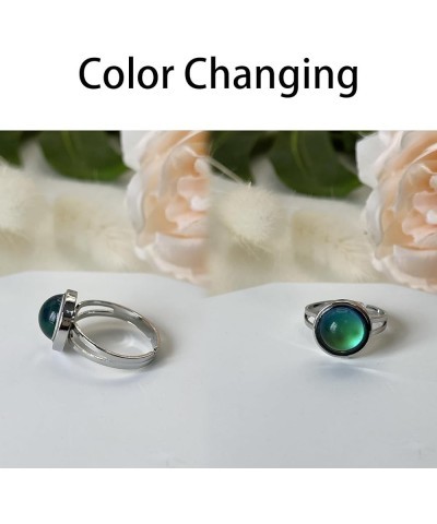 Color Changing Ring Sensing Temperature Ring Turtle/Dolphin/Whale/Penguin Animal Mood Ring for Girls Birthday Party Jewelry G...