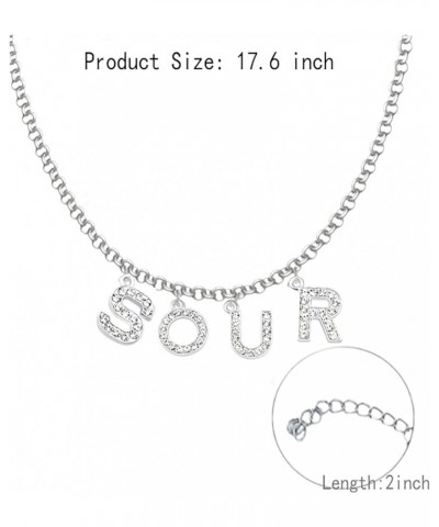 Olivia Sour Guts Album Necklace Olivia Ro Necklace, Olivia Song Inspired Jewelry Necklace Silver Gold Necklace for Women, Oli...