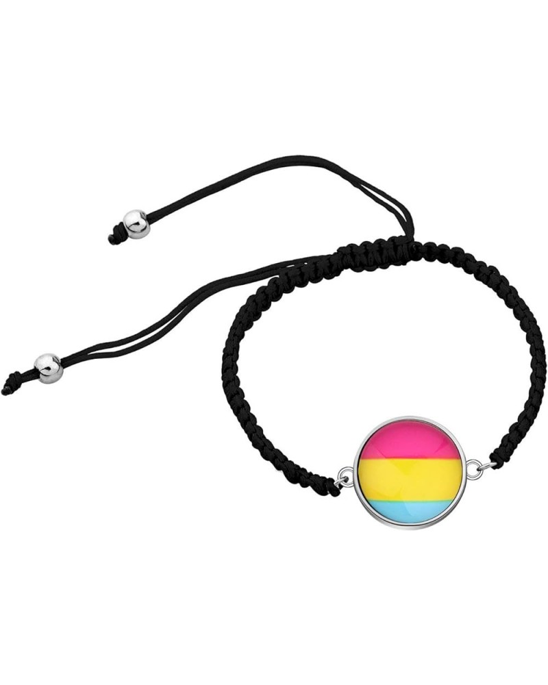 LBSBO LGBT Adjustable Bracelet Rainbow Gay & Lesbian Pride Bracelet Pansexual Br $9.04 Bracelets