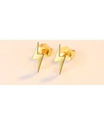 Lightening Lightning Bolt Stud Earrings Yellow $12.71 Earrings