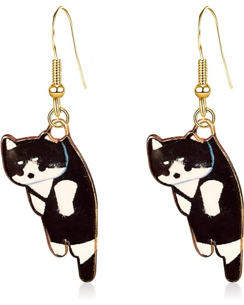 Aesthetic Funny Cute Animal Cat Dangle Earrings for Women Girl Cartoon Kitten Drop Earring Party Jewelry Gifts Lover Birthday...