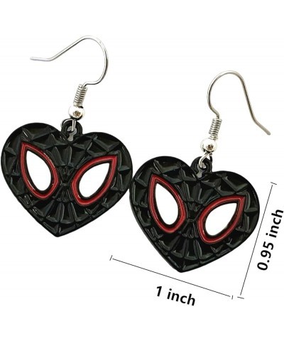 Spideman Earrings Anime Cartoon Metal Superhero vengers Earrings Gifts for Girl Woman 2 $7.44 Earrings