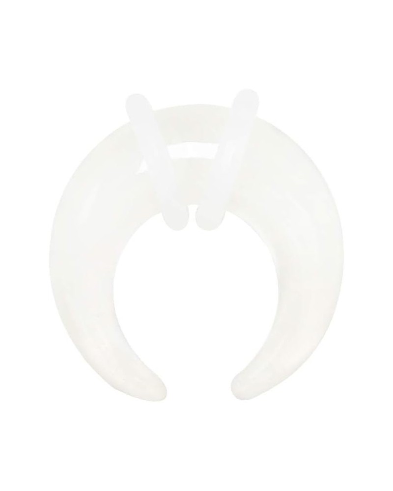 White Glass Pincher WildKlass Taper with O-Rings $11.12 Body Jewelry