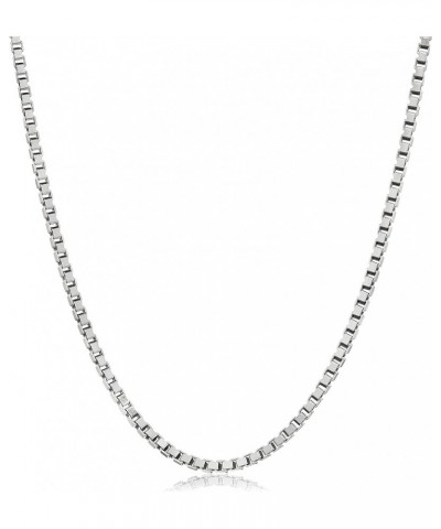 925 Sterling Silver Solid 2.5MM Box Chain Necklace For Women, Girls & Men - Made in Italy Comes With a Gift Box 18.0 Inches $...