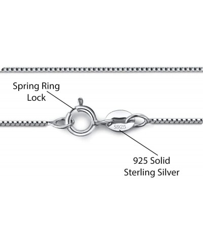 925 Sterling Silver Solid 2.5MM Box Chain Necklace For Women, Girls & Men - Made in Italy Comes With a Gift Box 18.0 Inches $...