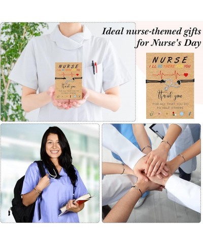 36 Sets Nurse Gifts Bracelet Bulk Stethoscope Bracelet Nursing Appreciation Gifts with Blessing Card for Woman Man Nurse Day ...