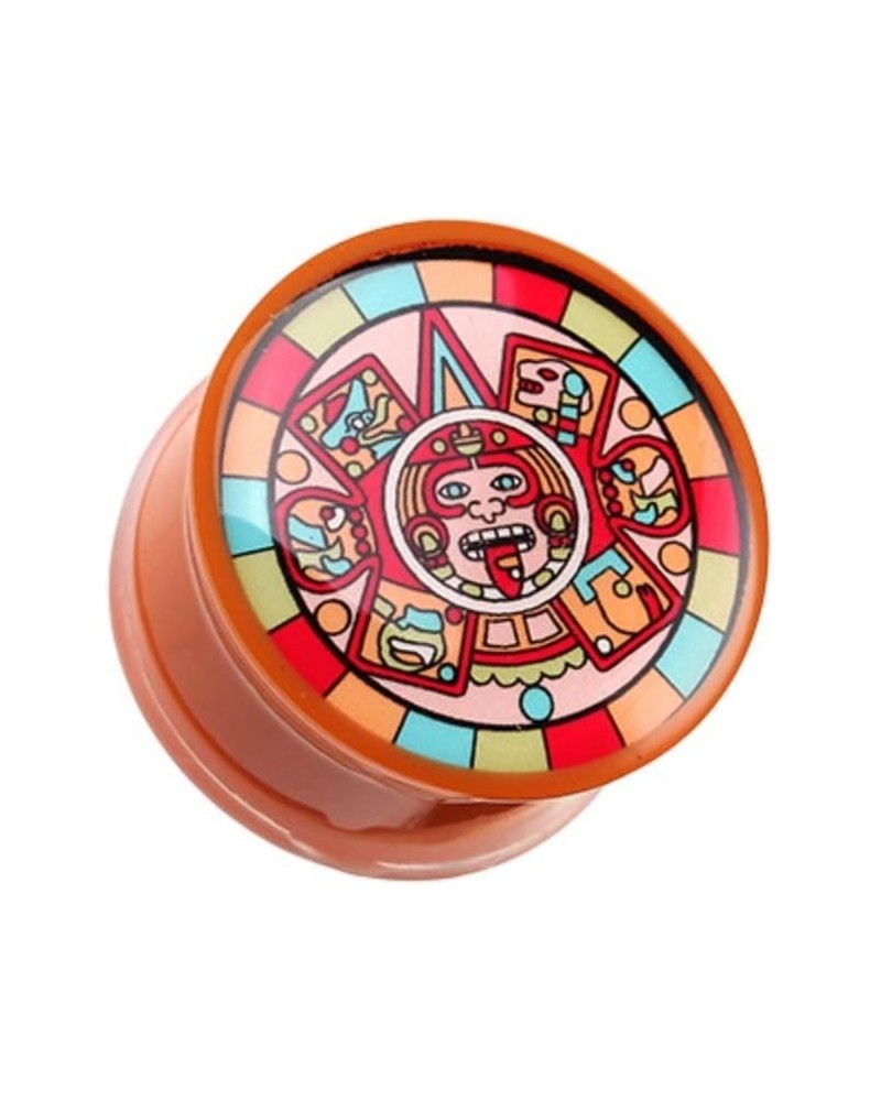 Chromatic Mayan Calendar Single Flared Ear Gauge Plug 3/4" (19mm) $9.17 Body Jewelry