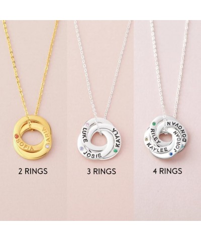 Personalized Name Necklace Custom Name Necklace with Birthstone Sterling Silver 10k/14k/18k Gold Plated Name Necklace for Wom...