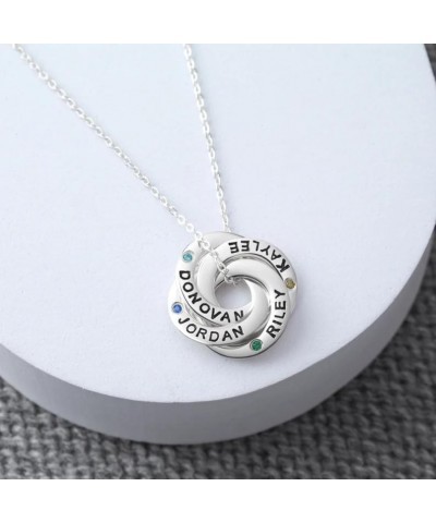 Personalized Name Necklace Custom Name Necklace with Birthstone Sterling Silver 10k/14k/18k Gold Plated Name Necklace for Wom...