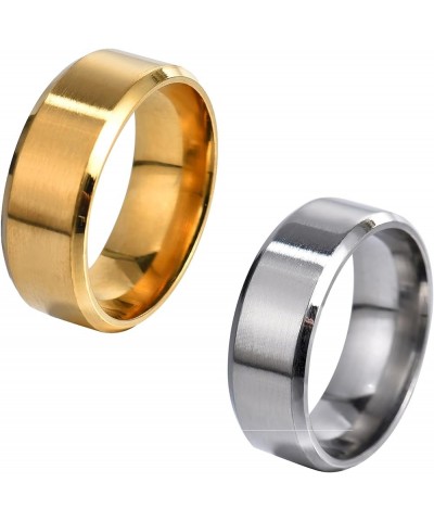 Stainless Steel Decorative Rings for Men and Women 8 Ring-02 $6.14 Others