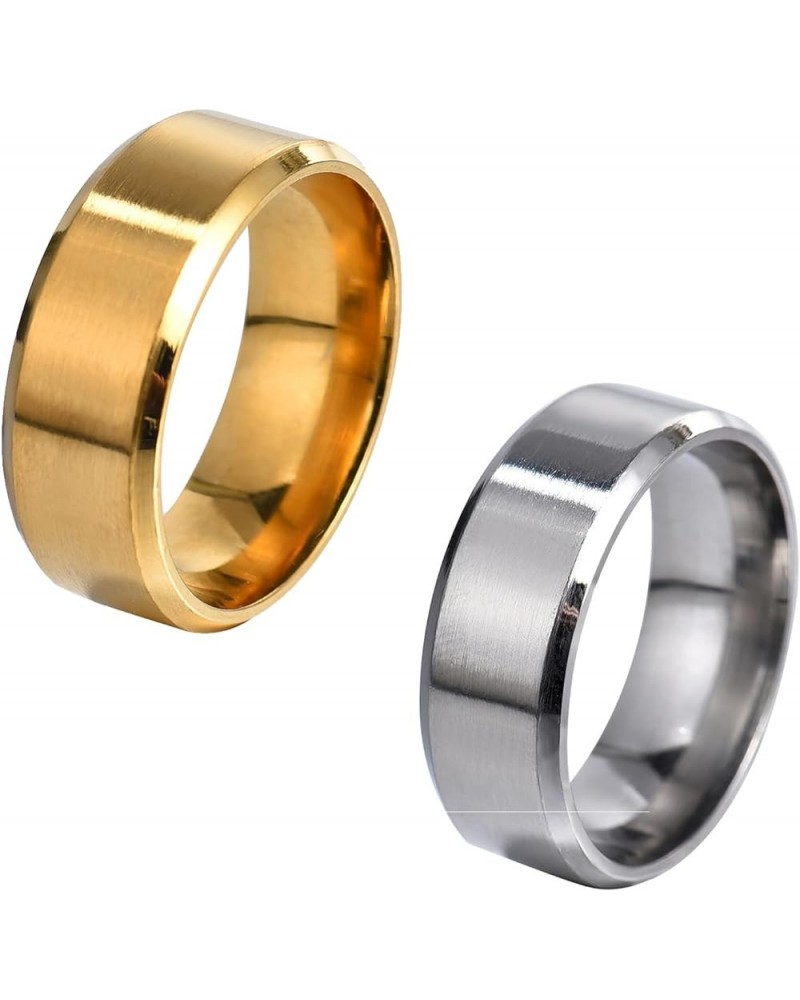 Stainless Steel Decorative Rings for Men and Women 8 Ring-02 $6.14 Others