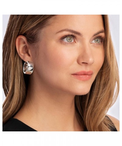 Italian Sterling Silver Hoop Earrings $50.82 Earrings