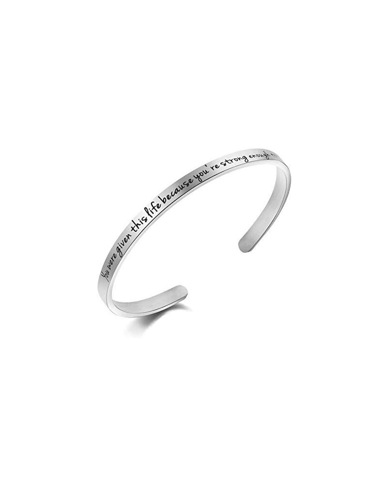 Inspirational Encouragement Motivational Bracelets for Women Engraved Jewelry Birthday for Her Teen Girls You were given this...