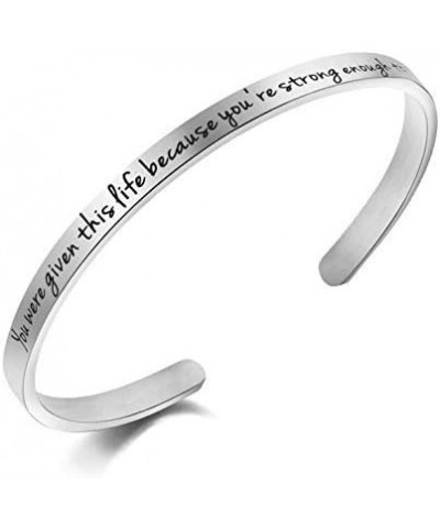 Inspirational Encouragement Motivational Bracelets for Women Engraved Jewelry Birthday for Her Teen Girls You were given this...