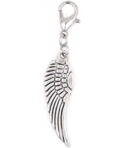 Large Angel Wing Clip on Charm Perfect for Necklaces and Bracelets 98V $7.79 Bracelets