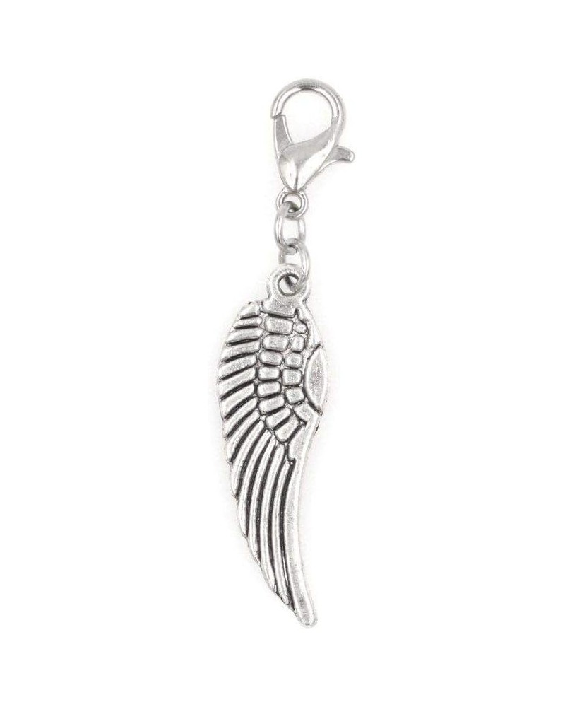 Large Angel Wing Clip on Charm Perfect for Necklaces and Bracelets 98V $7.79 Bracelets