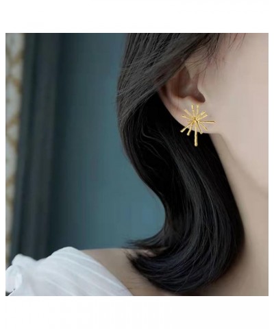 Gold Starburst Earrings for Women Firework Stud Earrings Earrings for Women Trendy Gold Star Earrings Starburst Statement Ear...