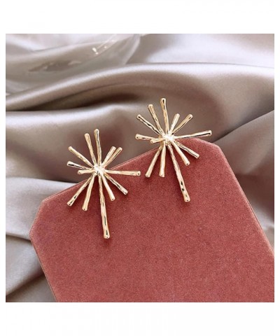 Gold Starburst Earrings for Women Firework Stud Earrings Earrings for Women Trendy Gold Star Earrings Starburst Statement Ear...