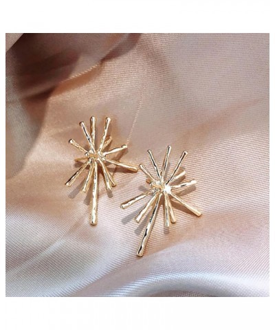 Gold Starburst Earrings for Women Firework Stud Earrings Earrings for Women Trendy Gold Star Earrings Starburst Statement Ear...