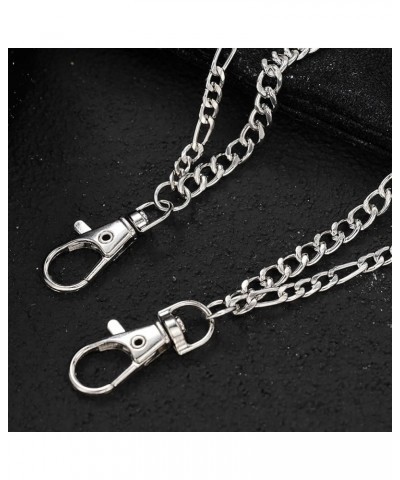 Layered Pant Chains - Stylish Denim Chains for Gothic Punk Fashion - Pocket Chains for Men and Women Silver Heart $7.79 Body ...